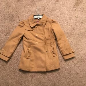 Little girls peacoat